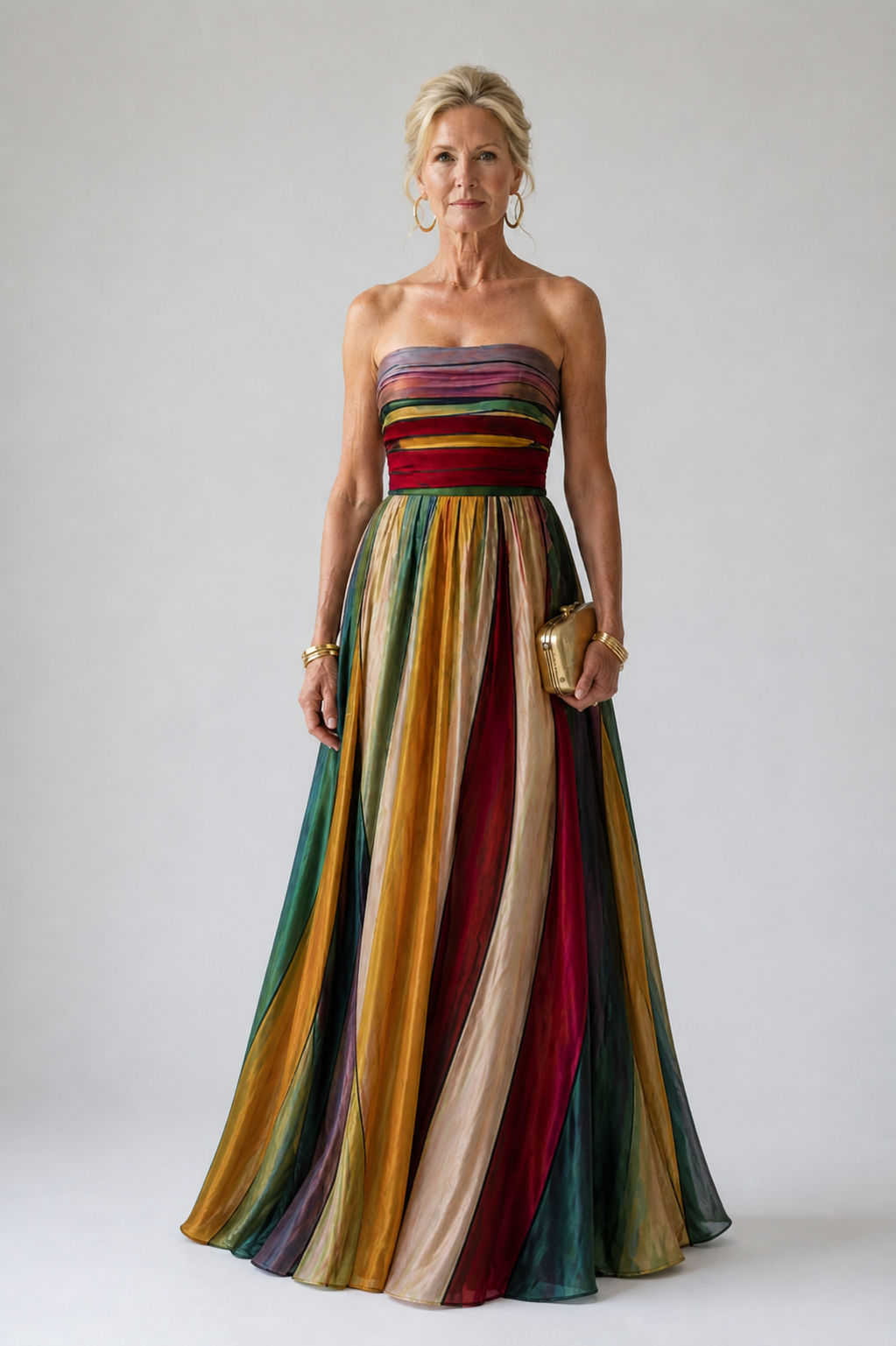 Lightweight Strapless A-Line Dress