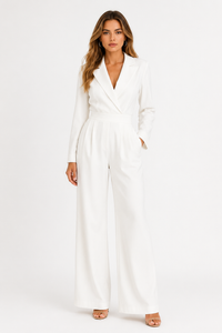 Harper | Blazer-Cut Wide-Leg Jumpsuit
