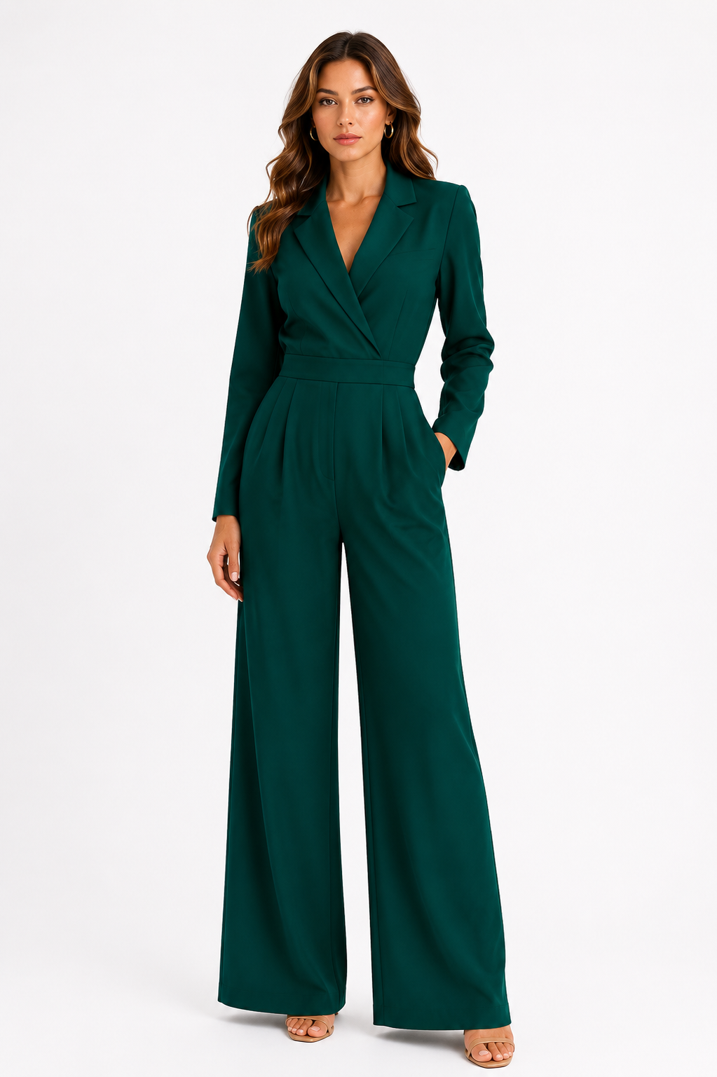 Harper | Blazer-Cut Wide-Leg Jumpsuit