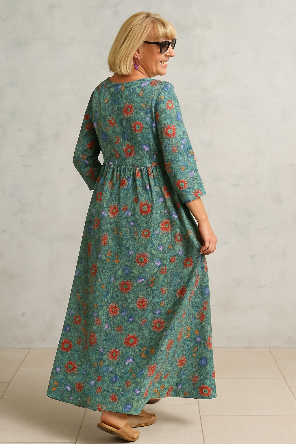 Iris | Vintage Floral Dress