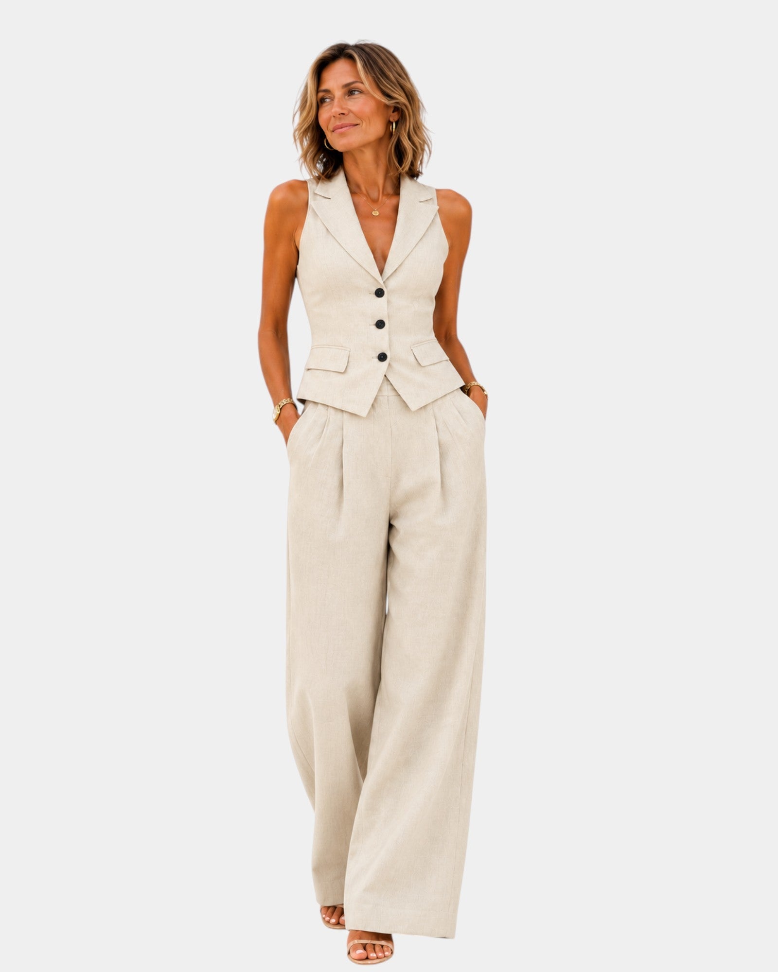 Clarine | Pant and Vest Set