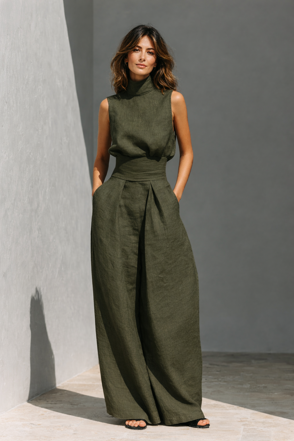 Harper | Two-Piece Cotton-Linen Set