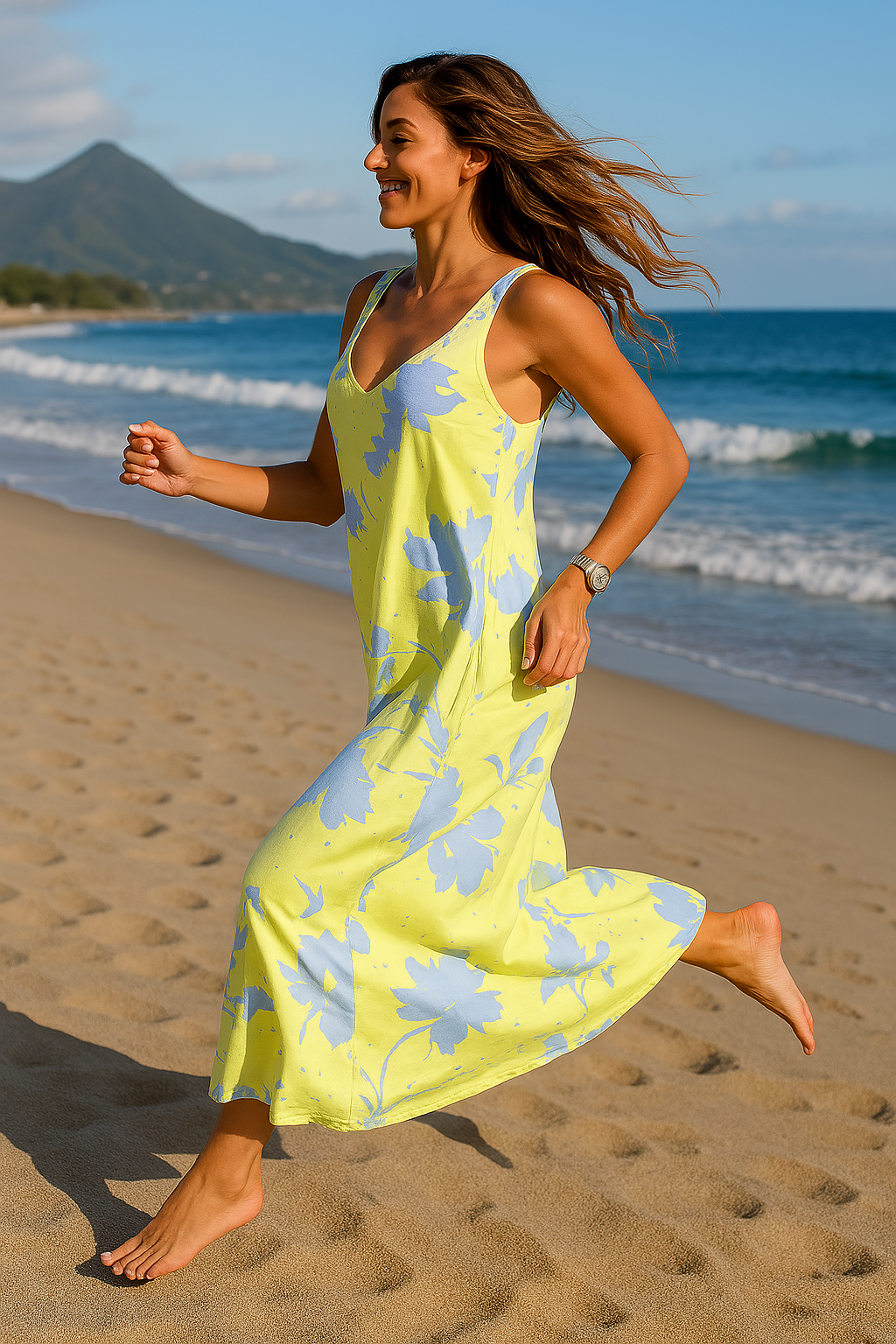 Maya | Sleeveless Floral Maxi Dress
