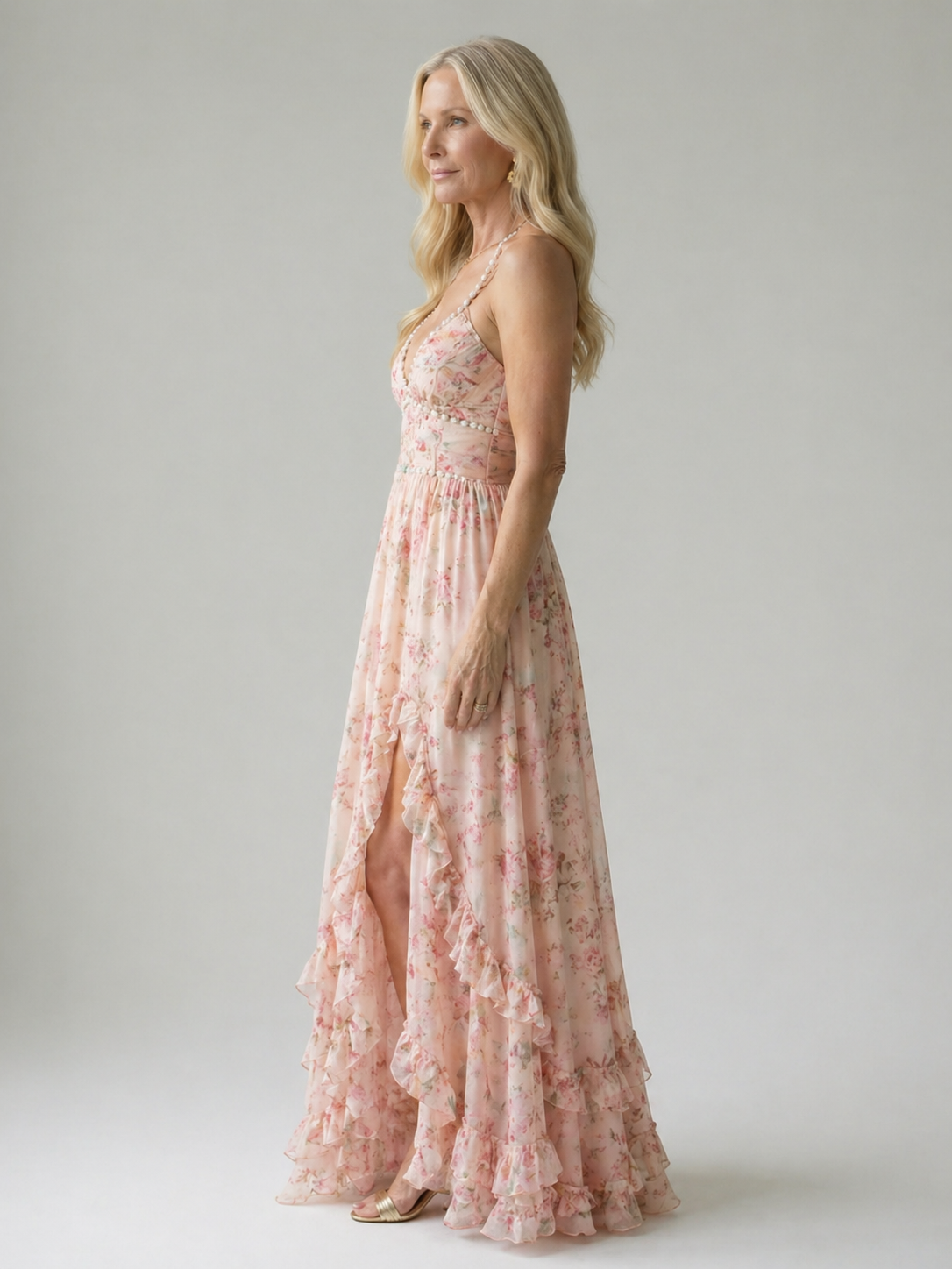 Minimalist Woven Mid-Length Dress