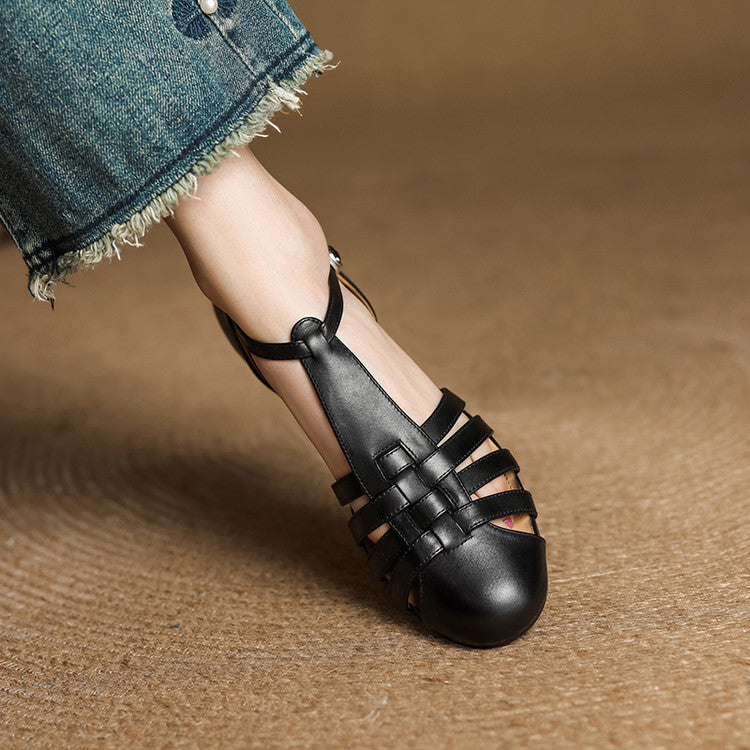 Solene - Orthopedic Leather Ballerinas