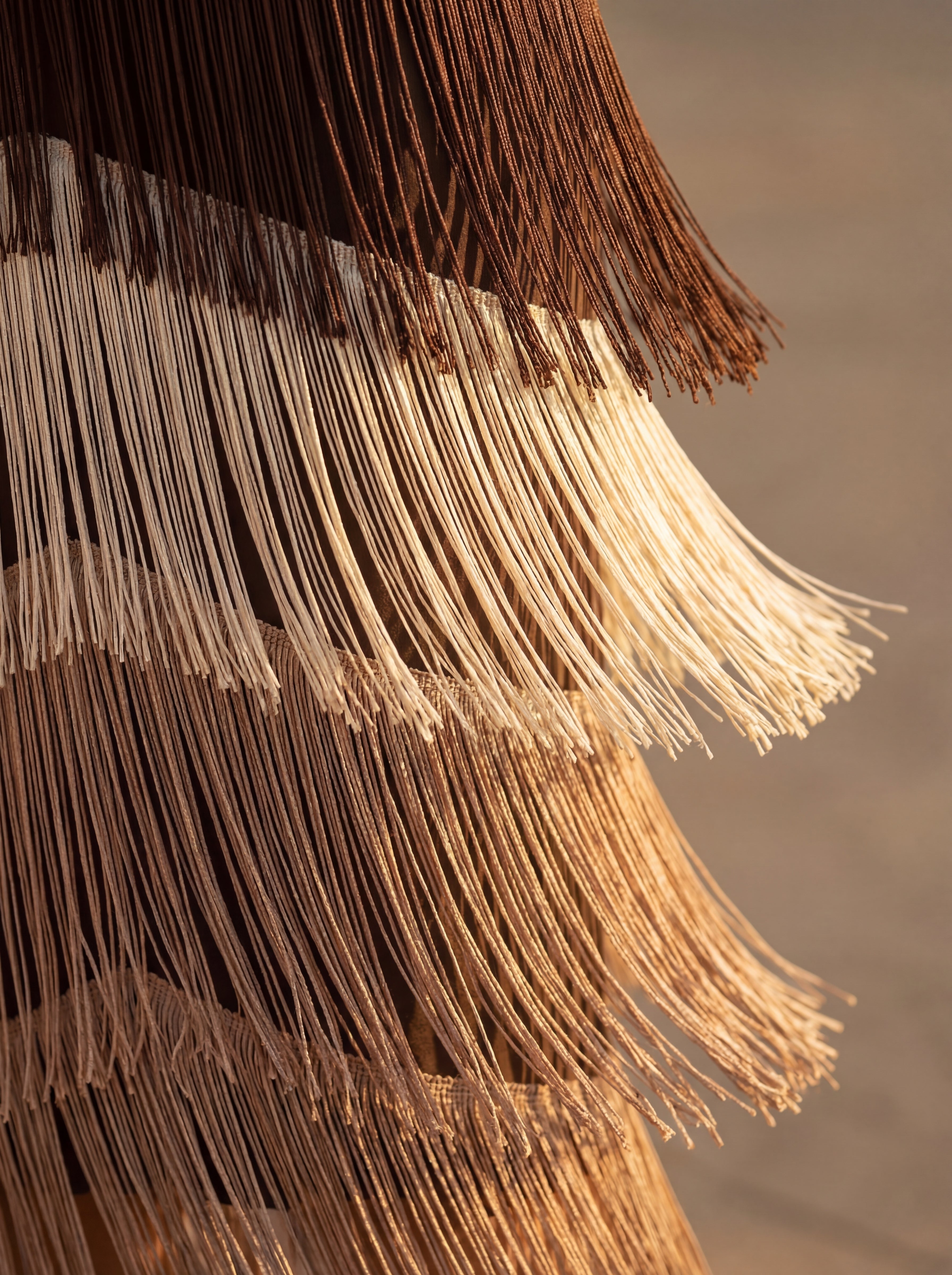 Ava | Fringe Maxi Dress with Draped Waist