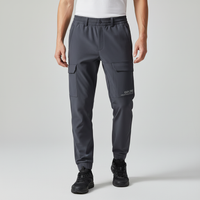Men’s Fleece-Lined Softshell Cargo Trousers – Waterproof Outdoor Pants for Winter