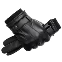 Men’s Genuine Leather Fingerless Gloves – Vintage Winter Accessory for Smart Dressing