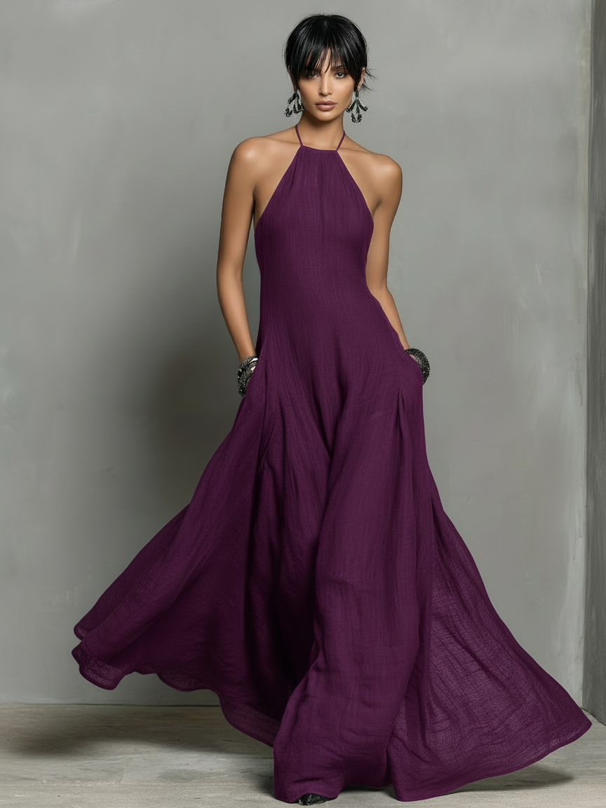 Harper | Linen Blend Maxi Dress