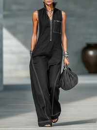 Elena | Loose-Fit Sleeveless Jumpsuit