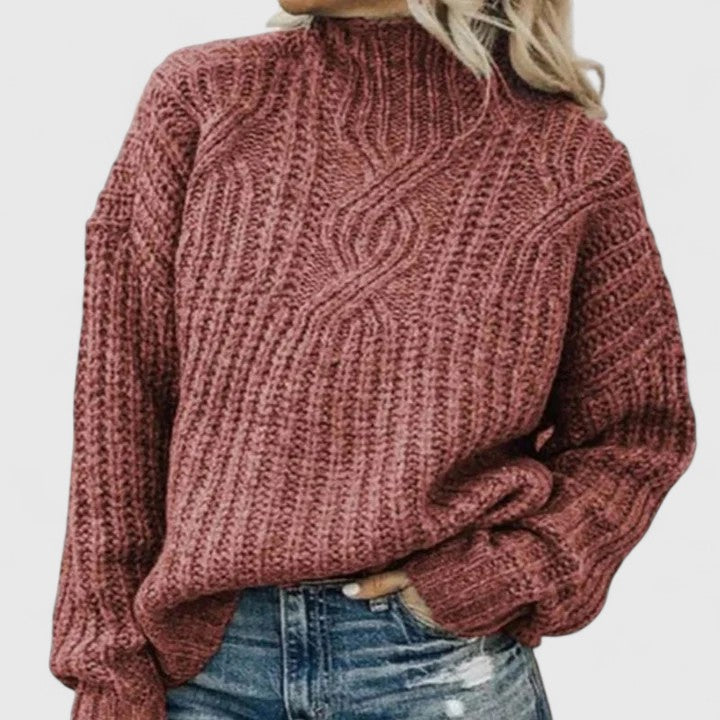 Cable-Knit Pullover Sweater