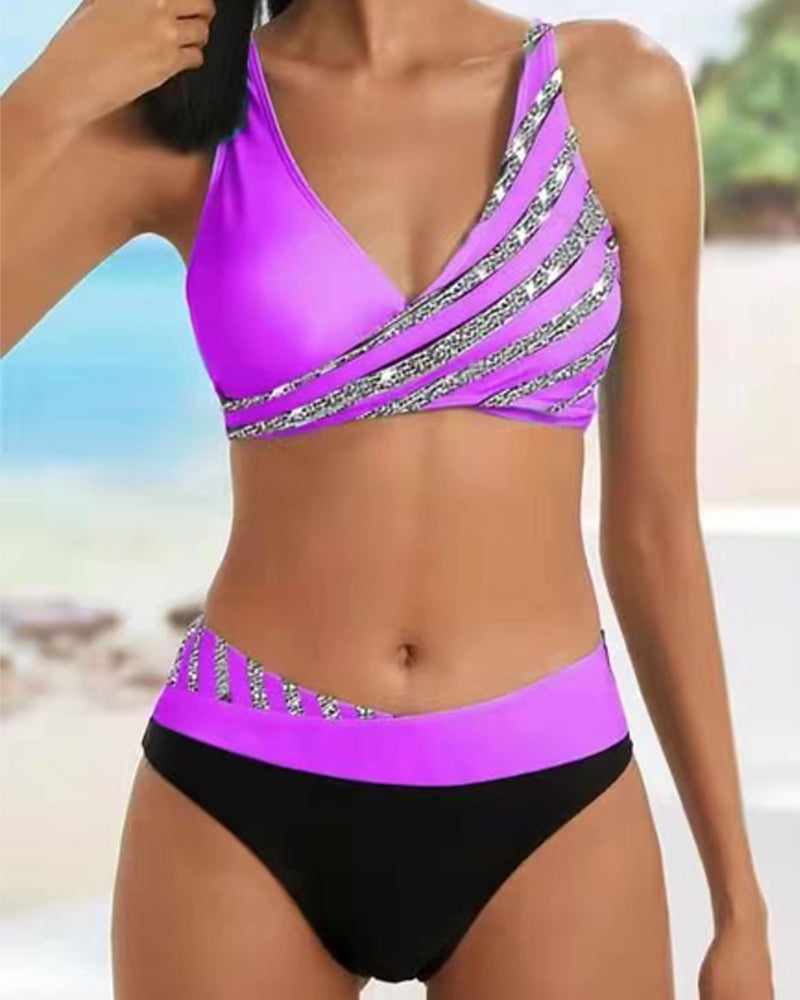 Harper | Printed Bikini in Warm Tones