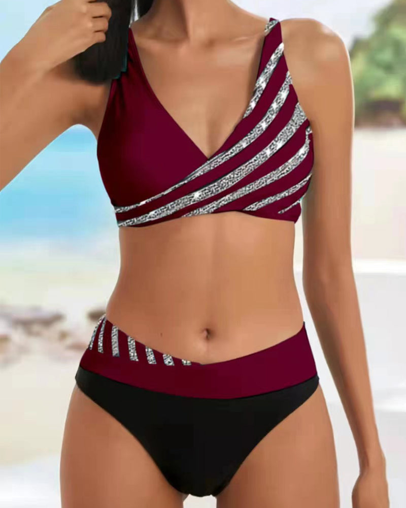 Harper | Printed Bikini in Warm Tones