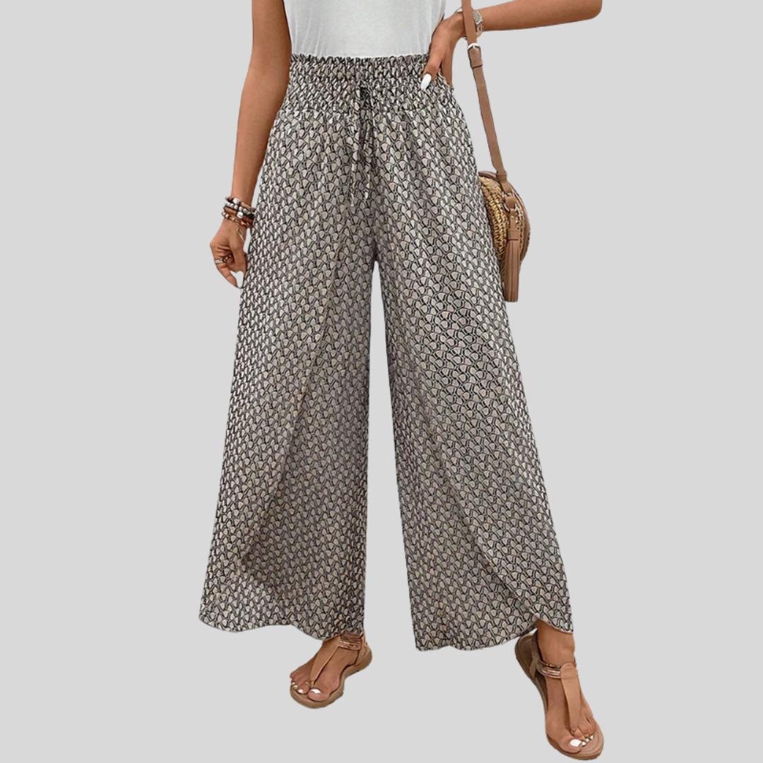 Monica | Wide-Leg Pants with Elastic Waist
