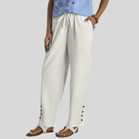 Amelia | Relaxed Button-Front Pants