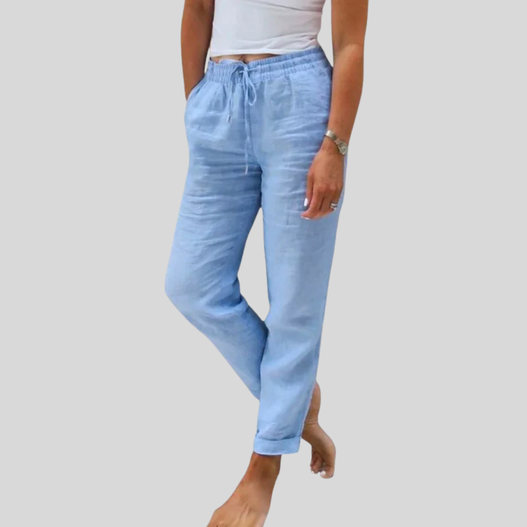 Marina | Elastic-Waist Pants