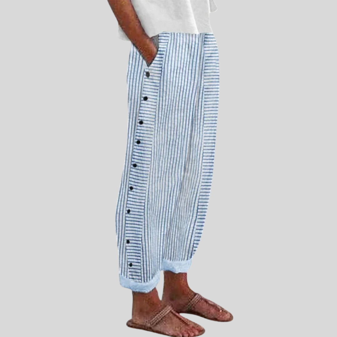 Nora | Elastic-Waist Wide-Leg Pants