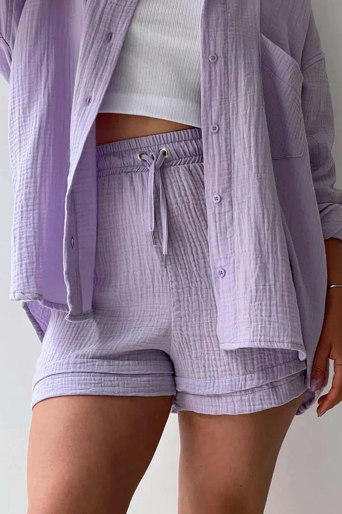 Maya | Cropped Top & High-Waisted Pants Set