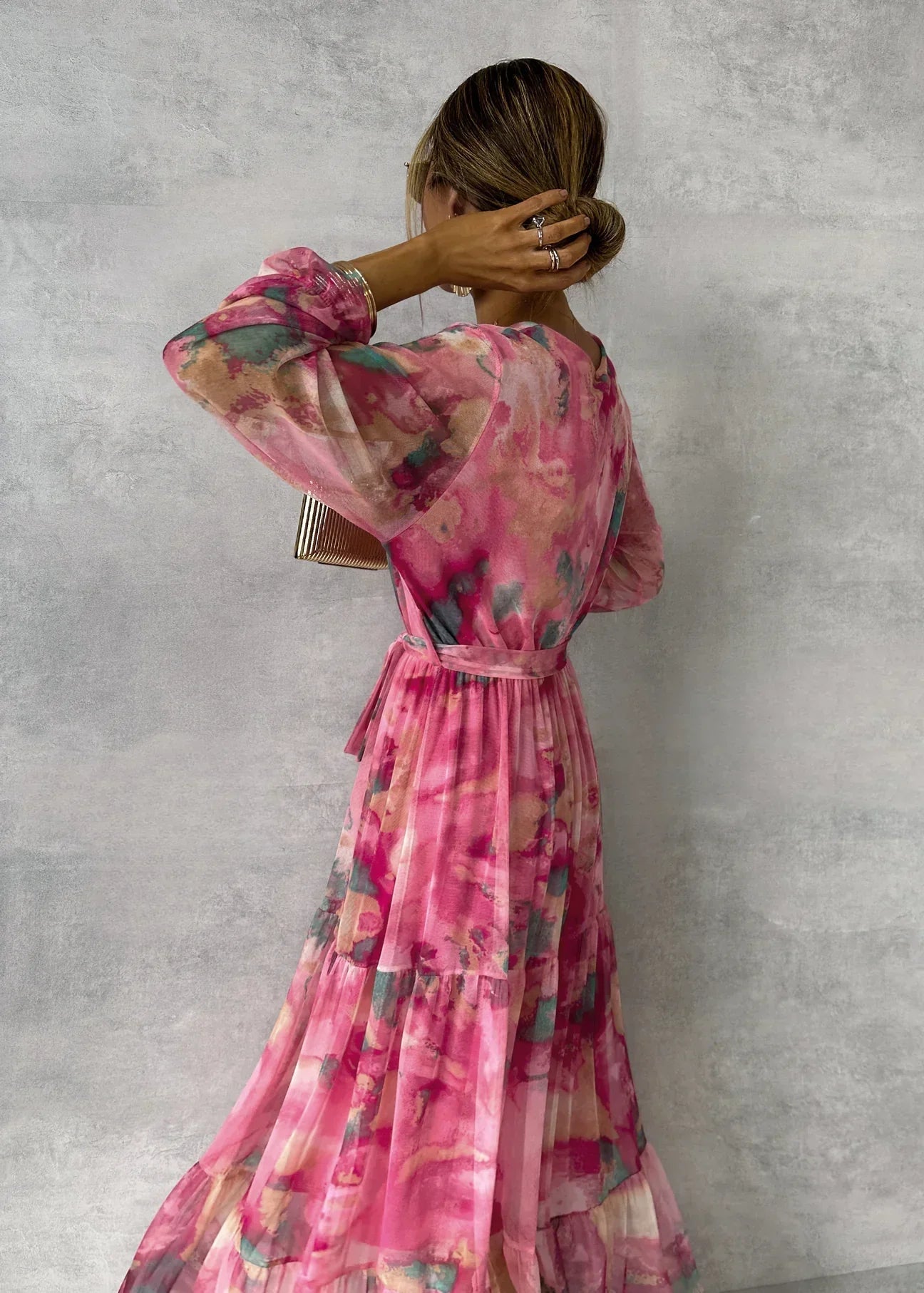 Meli | Wrap Dress with Floral Print