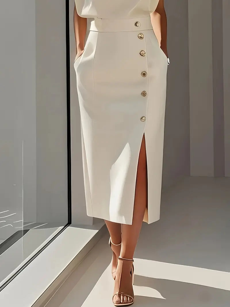 Harper | Midi Dress with Defined Waist