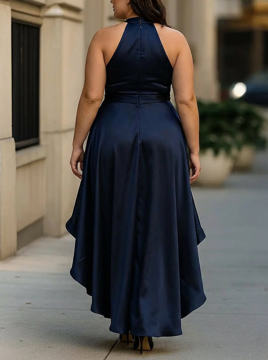 Maya | Halter Wrap Evening Dress