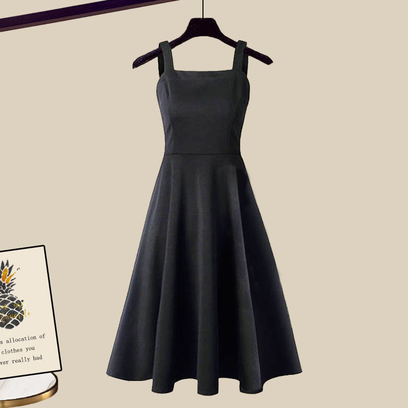 Harper | Sleeveless Midi Dress & Cropped Cardigan, Fitted Bodice and Flared Skirt