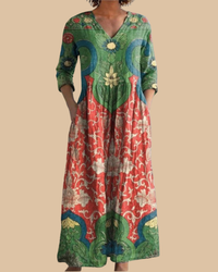Sophia | Vintage Floral Maxi Dress
