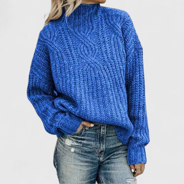 Cable-Knit Pullover Sweater