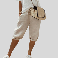 Monica | Elastic-Waist Fluid Pants