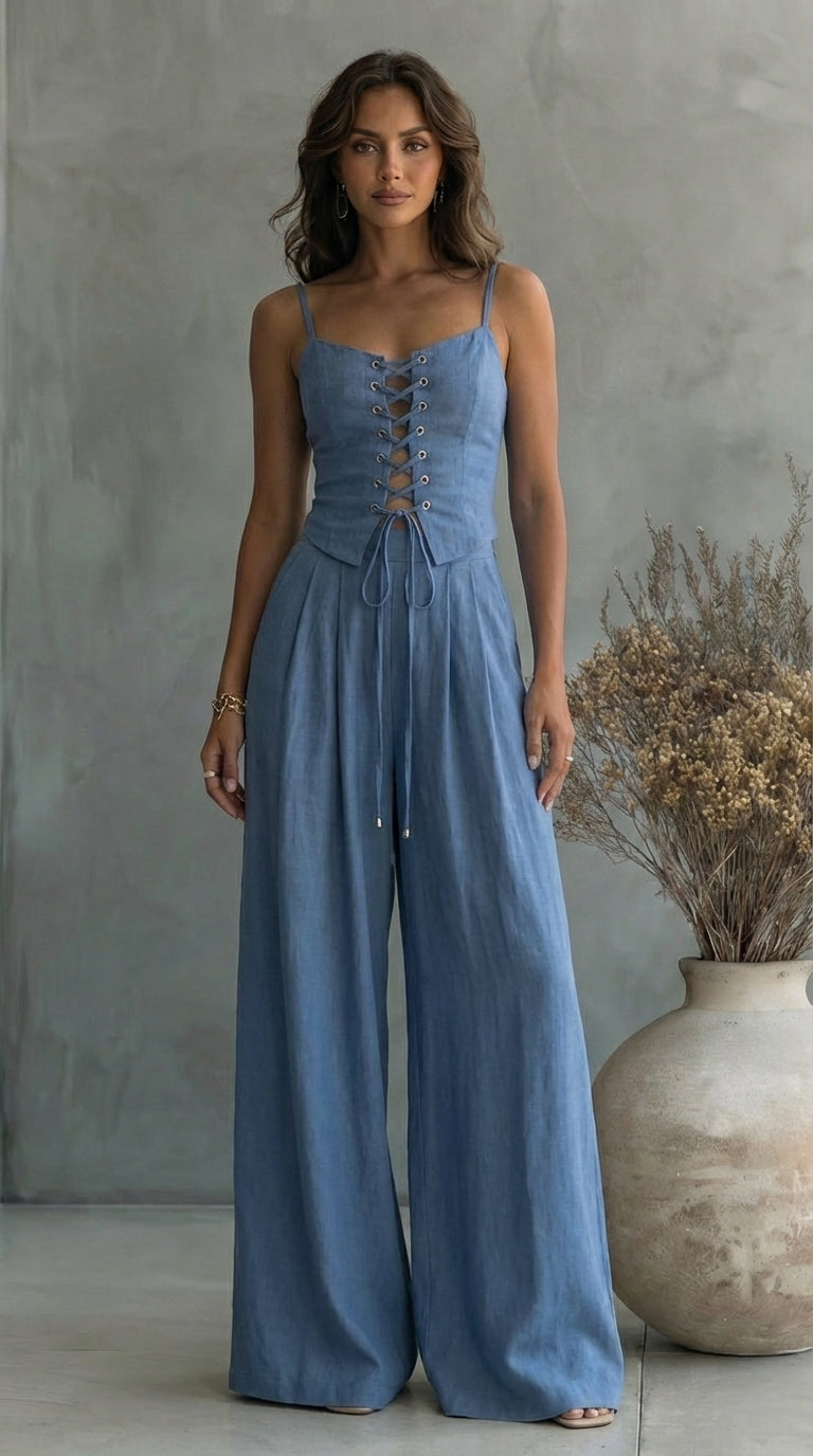 Evelyn | Structured Minimalist Two-Piece Set