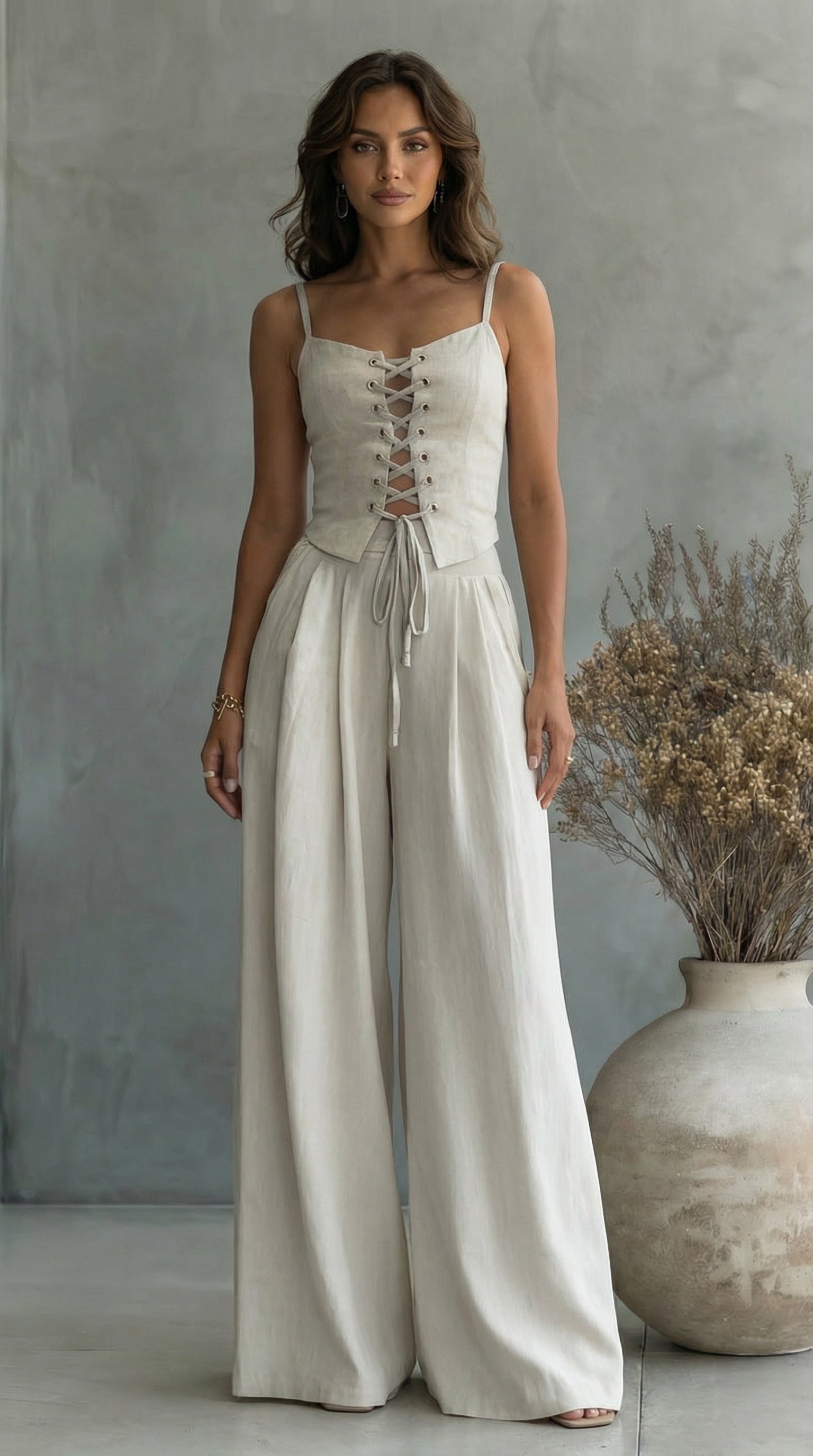 Evelyn | Structured Minimalist Two-Piece Set