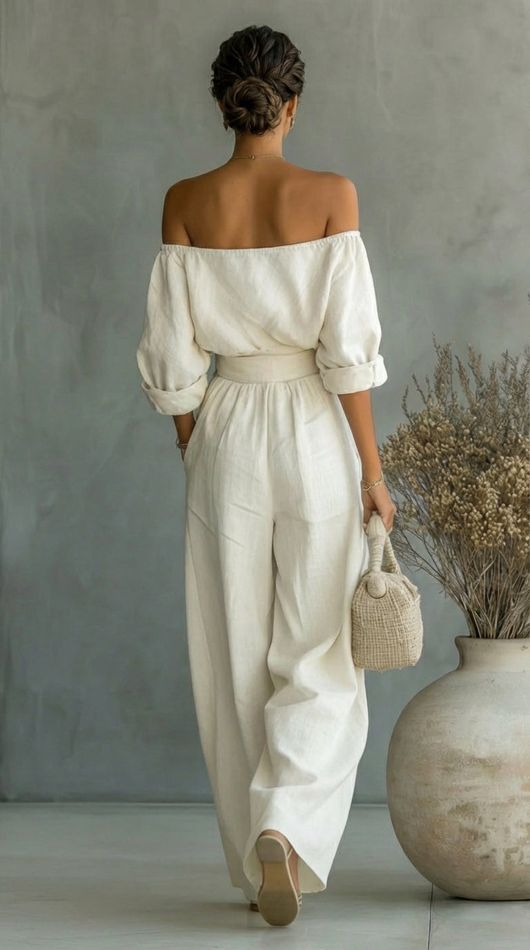 Sabrina | Two-Piece Set, Linen-Effect