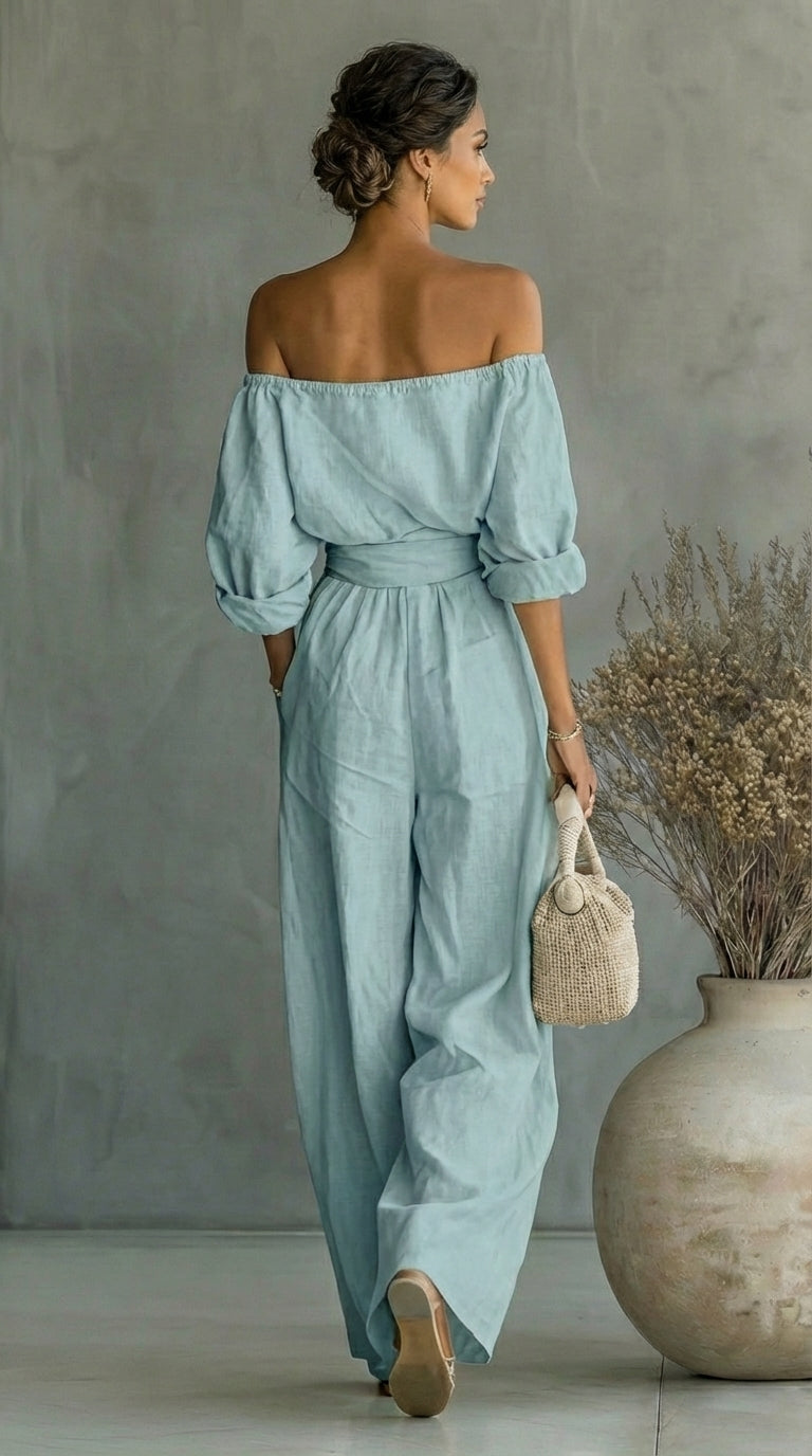 Sabrina | Two-Piece Set, Linen-Effect