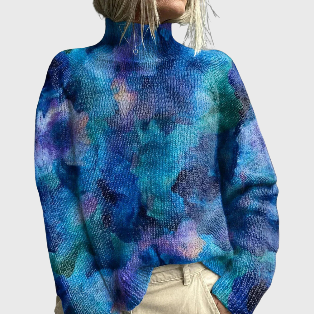 Imani | Turtleneck Pullover Sweater, Animal-Print