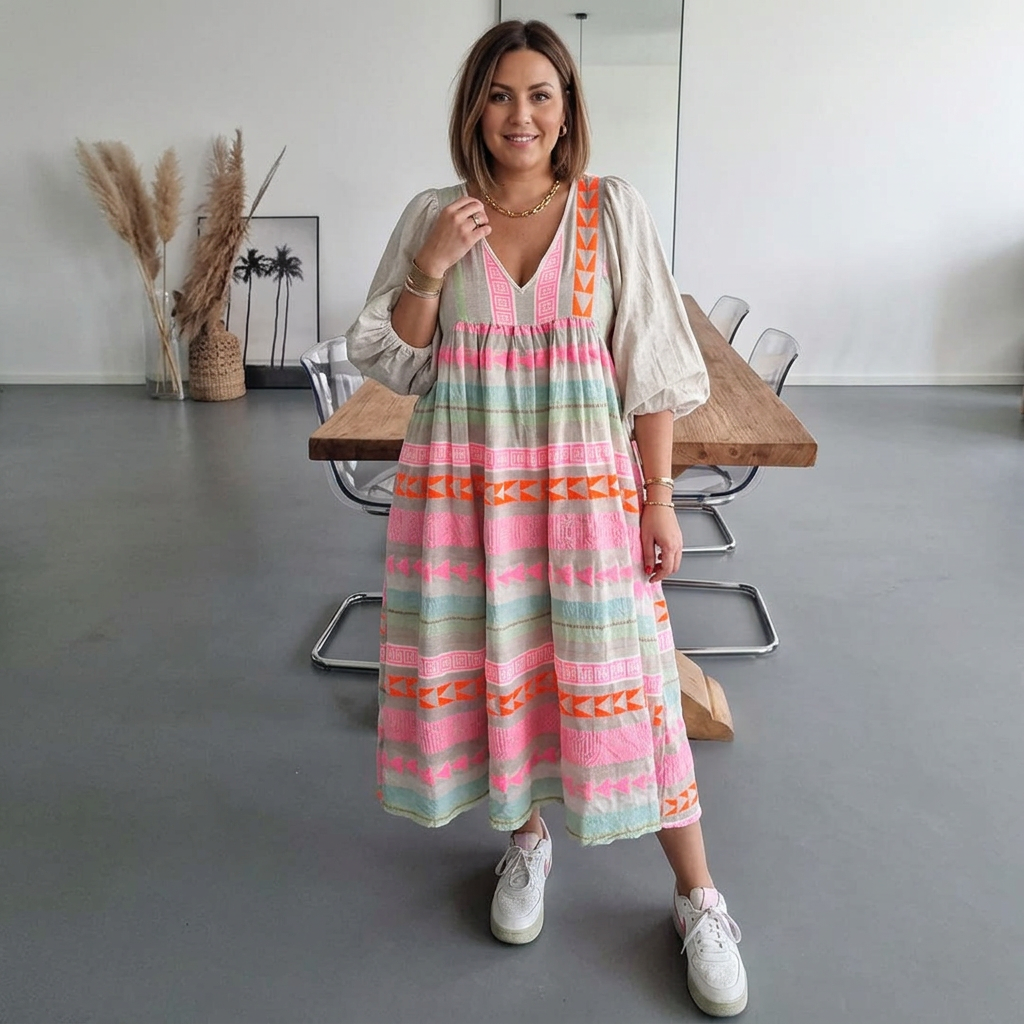 Harper | Boho Dress, Billowy Sleeves