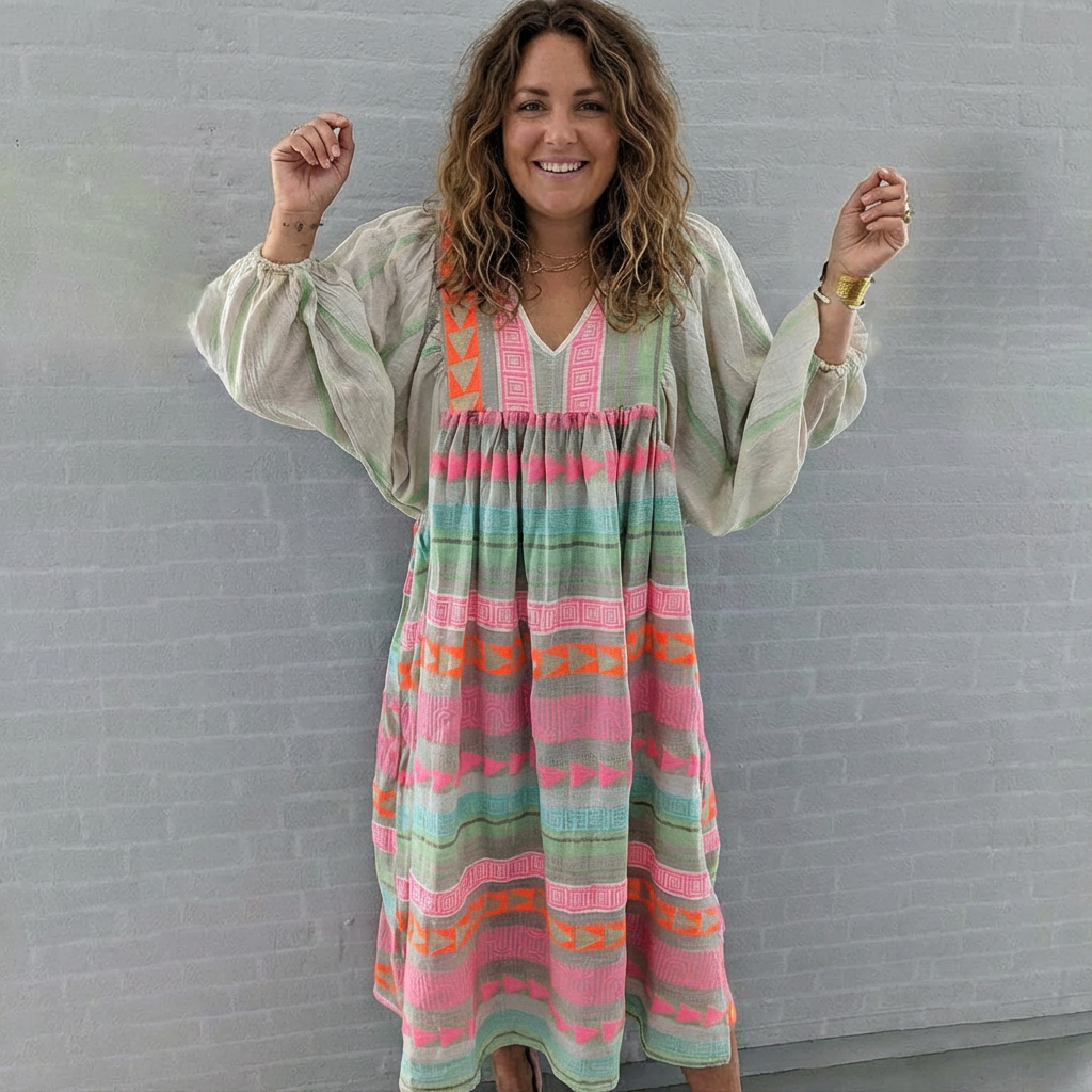 Harper | Boho Dress, Billowy Sleeves