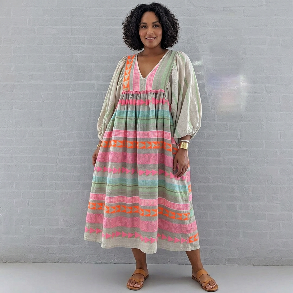 Harper | Boho Dress, Billowy Sleeves