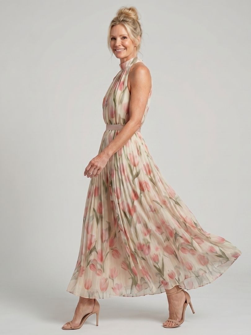 Nora | Halter Midi Dress