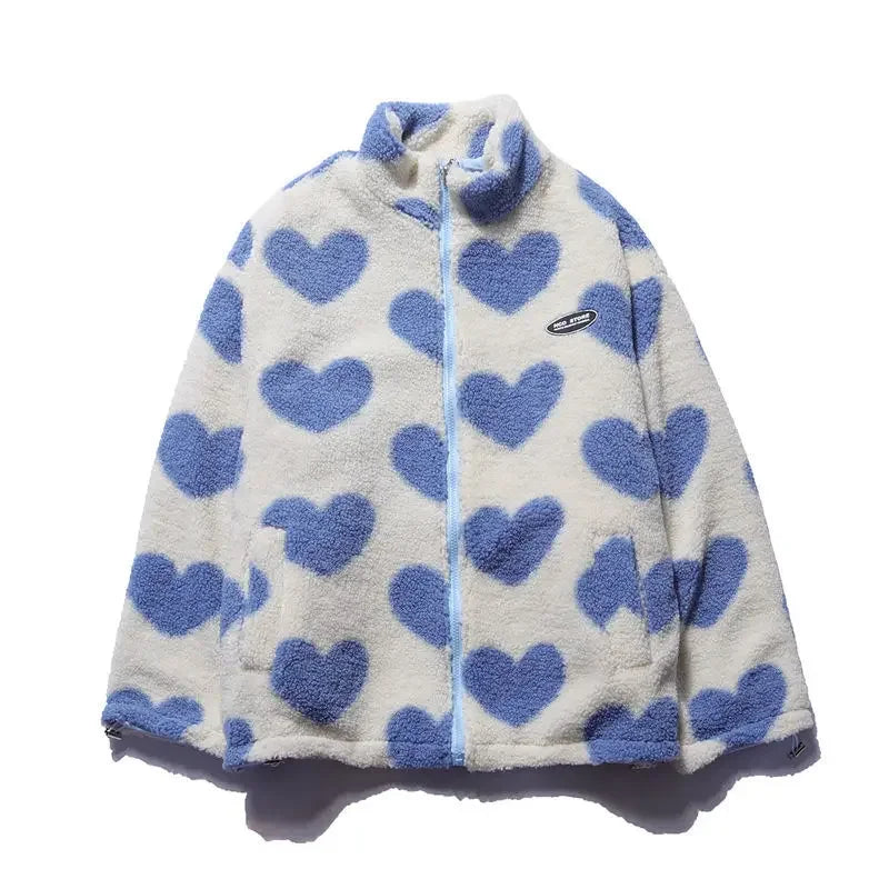 Reversible Heart Print Jacket