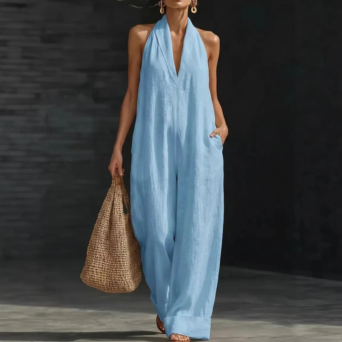Marisol | Summer Cross-Neck Jumpsuit