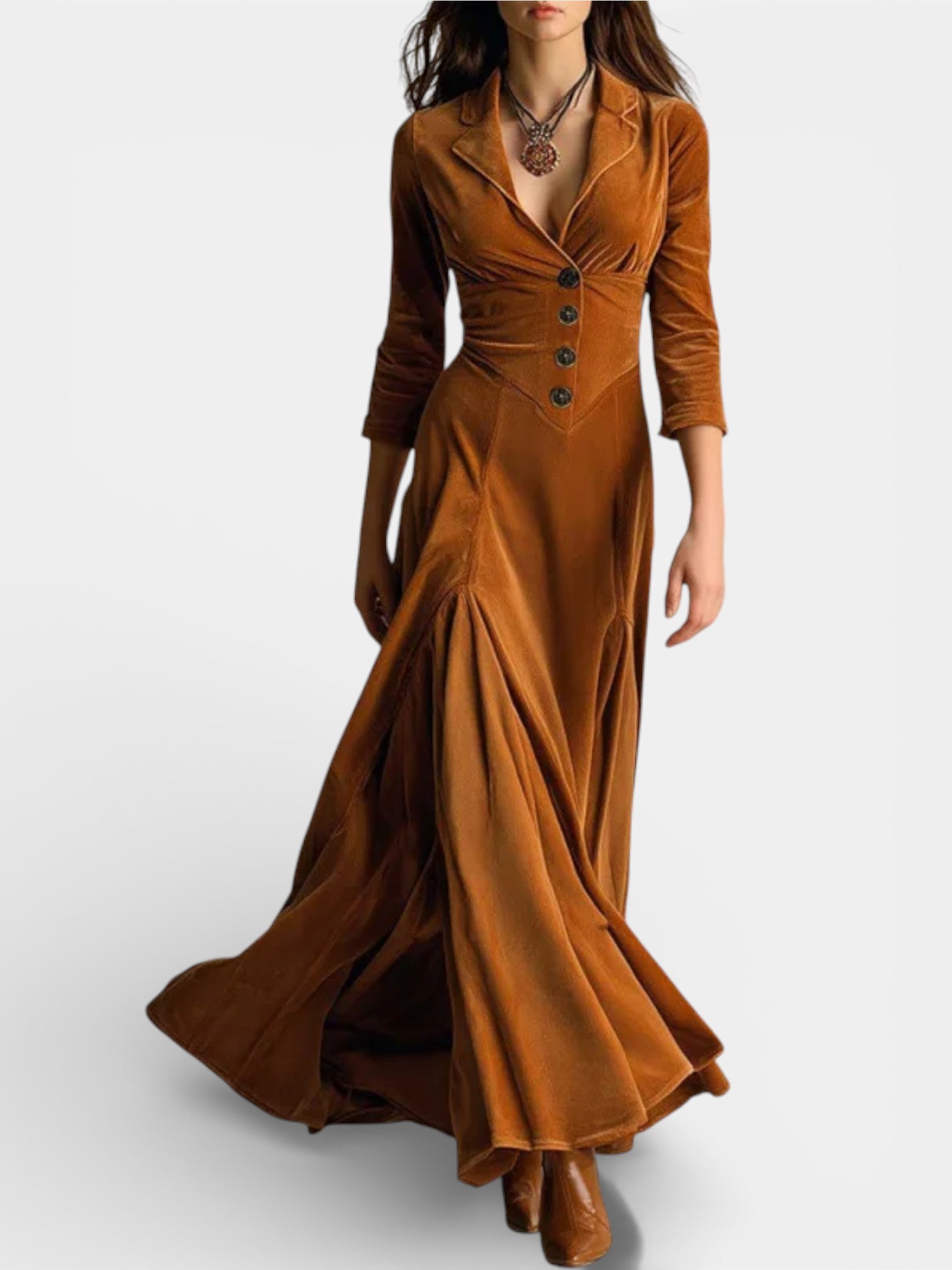 Long Velvet Dress