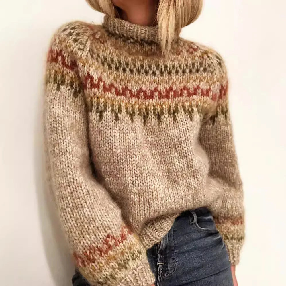 Naomi | Knit Sweater Fair Isle Pattern