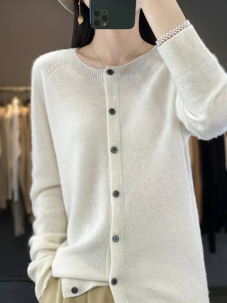 Madison | Knit Button-Front Cardigan