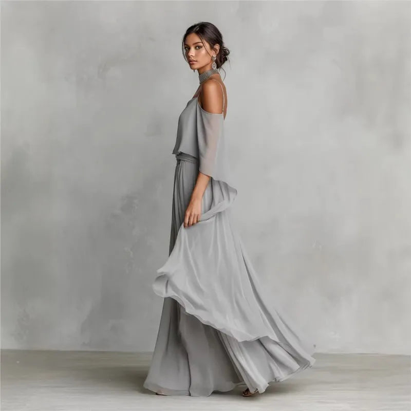 Naomi | Chiffon Maxi Gown