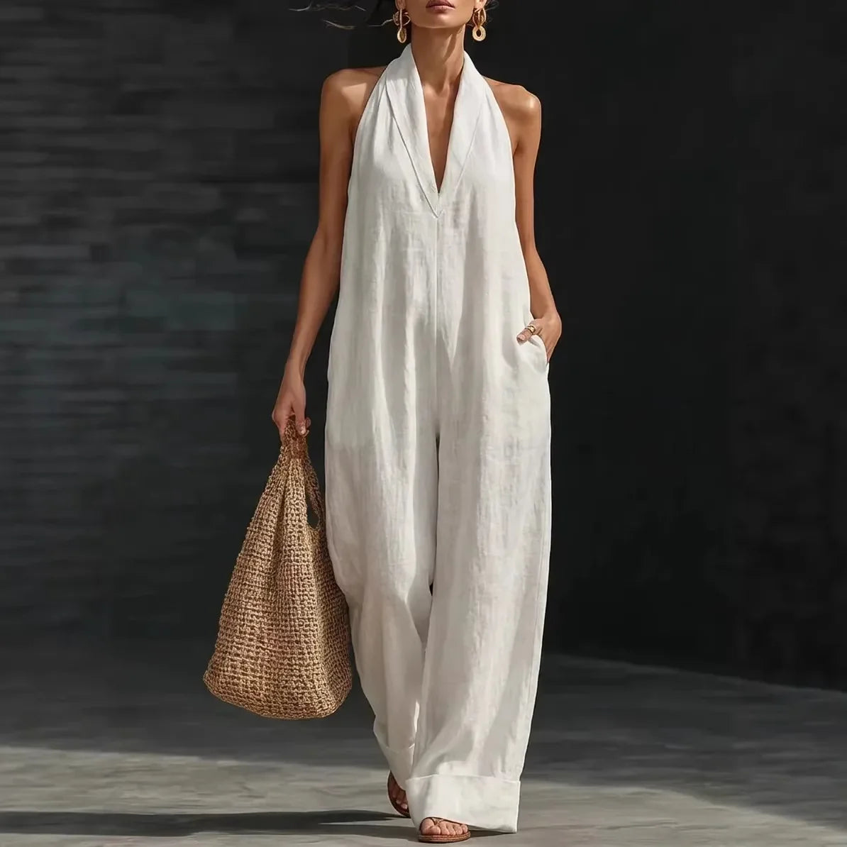 Marisol | Summer Cross-Neck Jumpsuit