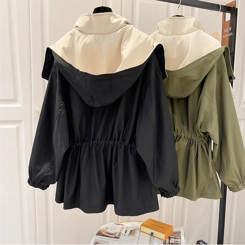 Water-Repellent Double-Layer Windbreaker Jacket