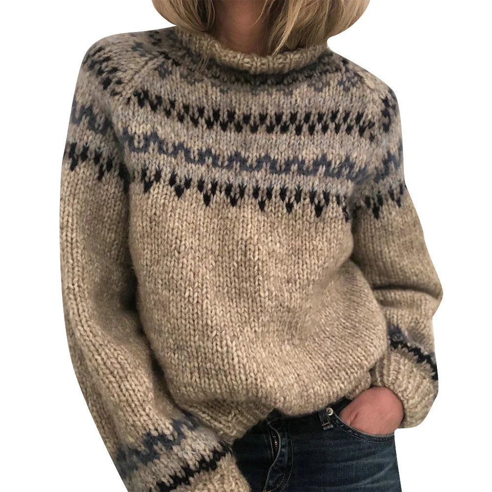 Naomi | Knit Sweater Fair Isle Pattern