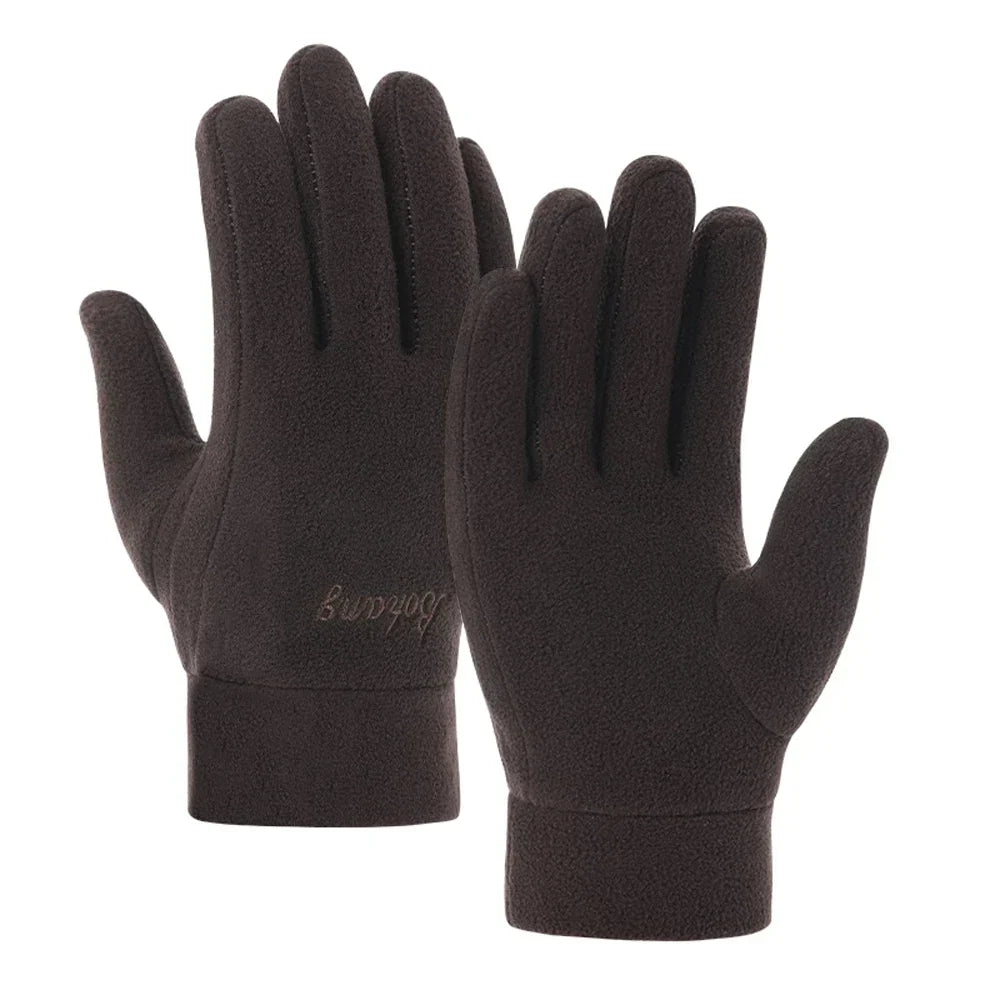 Men’s Thermal Fleece Touchscreen Winter Gloves – Windproof Warm Cycling Ski Outdoor Sports Gloves