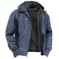 Hooded Winter Coat with Thickened Insulation and Adjustable Hood for Fall and Winter