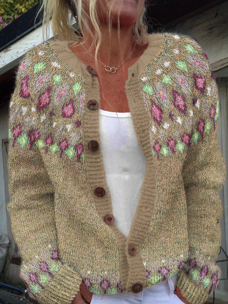 Maya | Knit Button-Front Cardigan